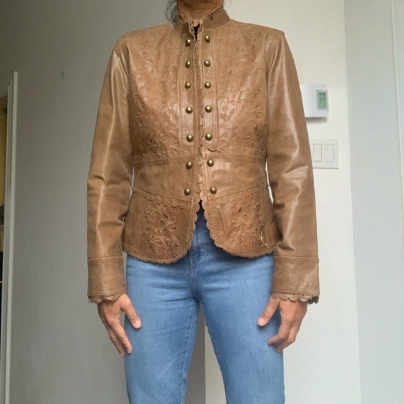 Vintage Tan leather jacket - Picture 8 of 8